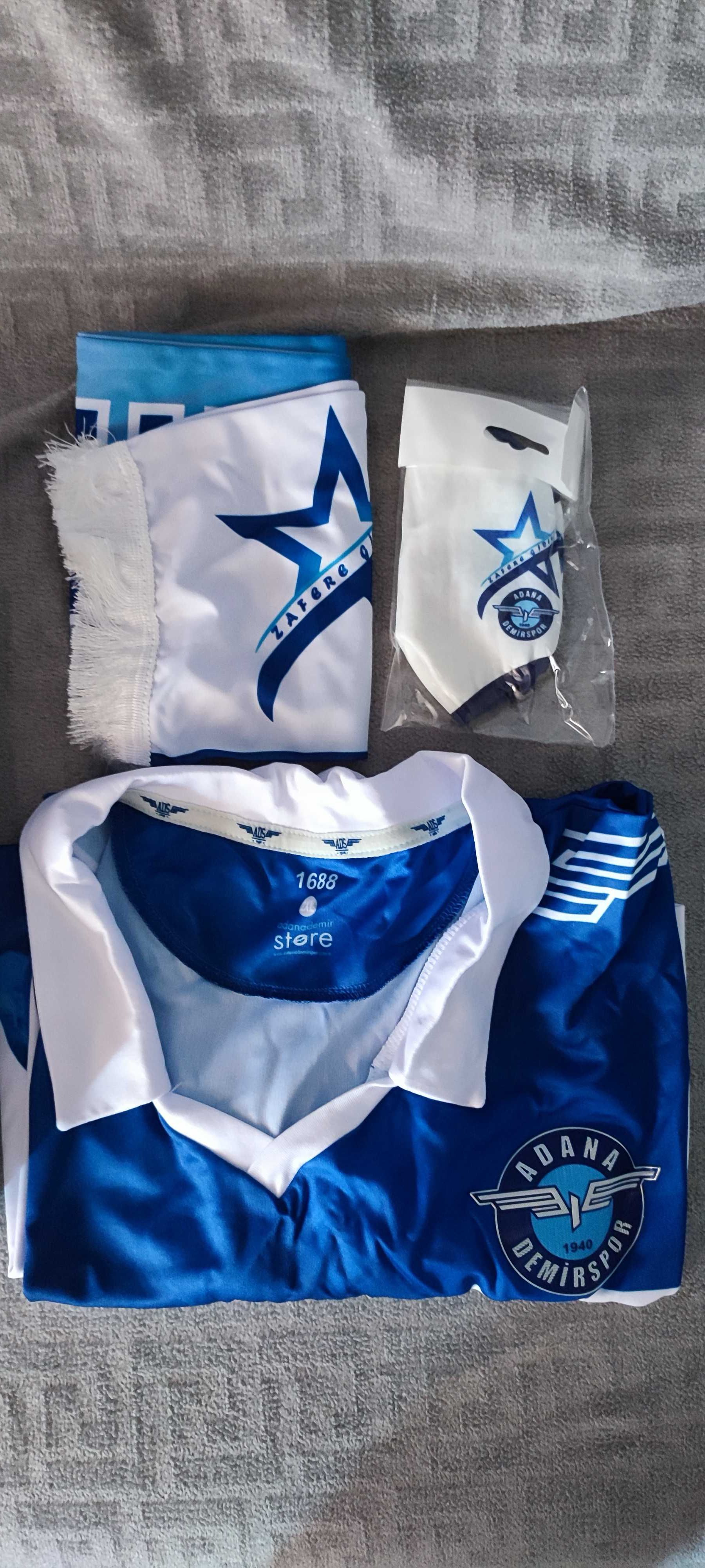 чисто нова футболна тениска и шал на Adana Demirspor-2XL