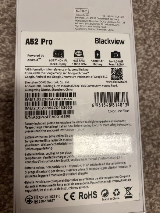 Telefon mobil Blackview BV52pro