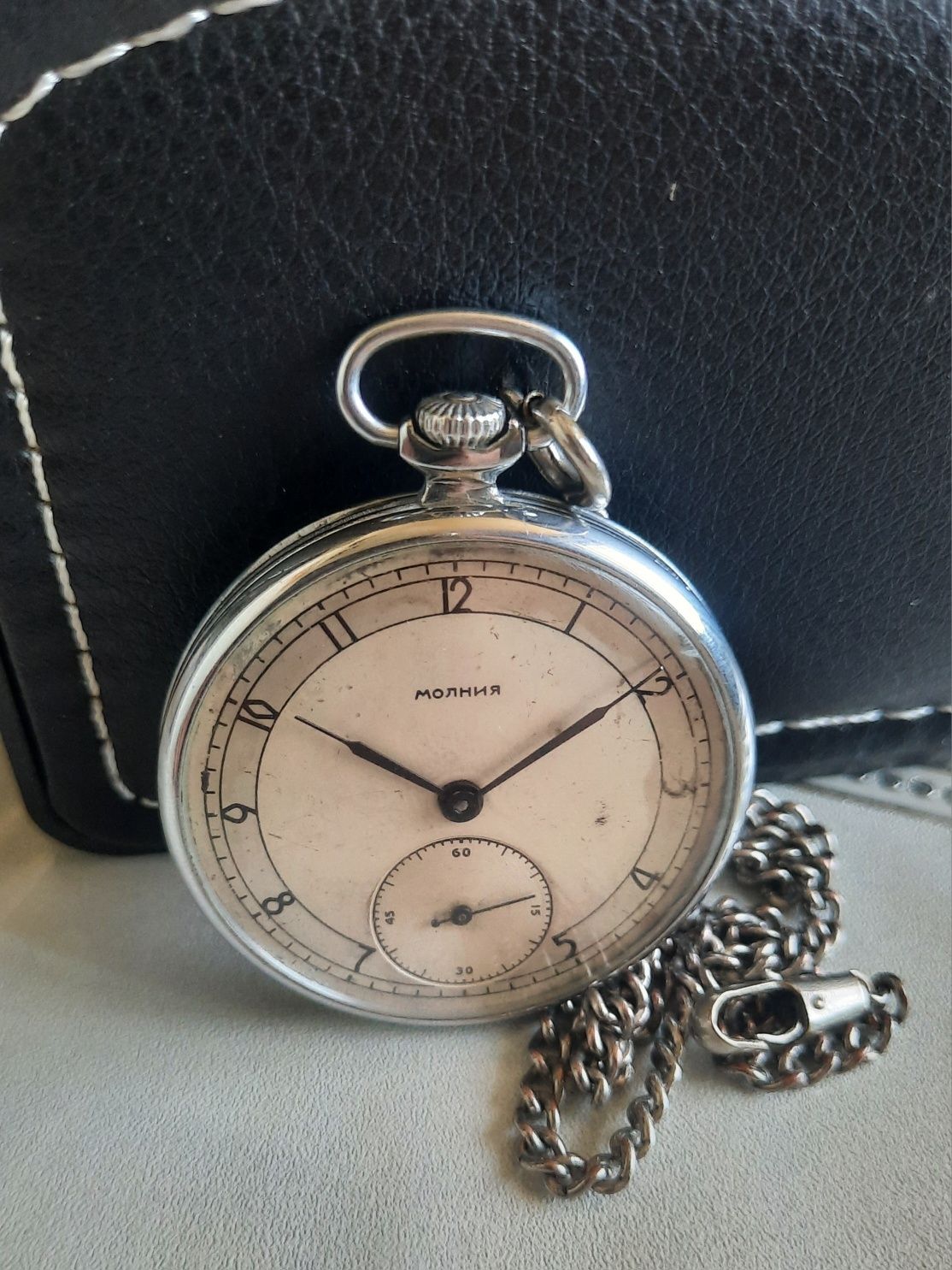 Редкие карманные часы ЧК-6 1951г.
