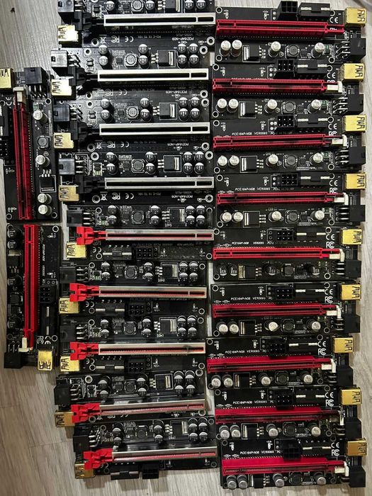 2 комплекта ПК, Райзер, блок питания,