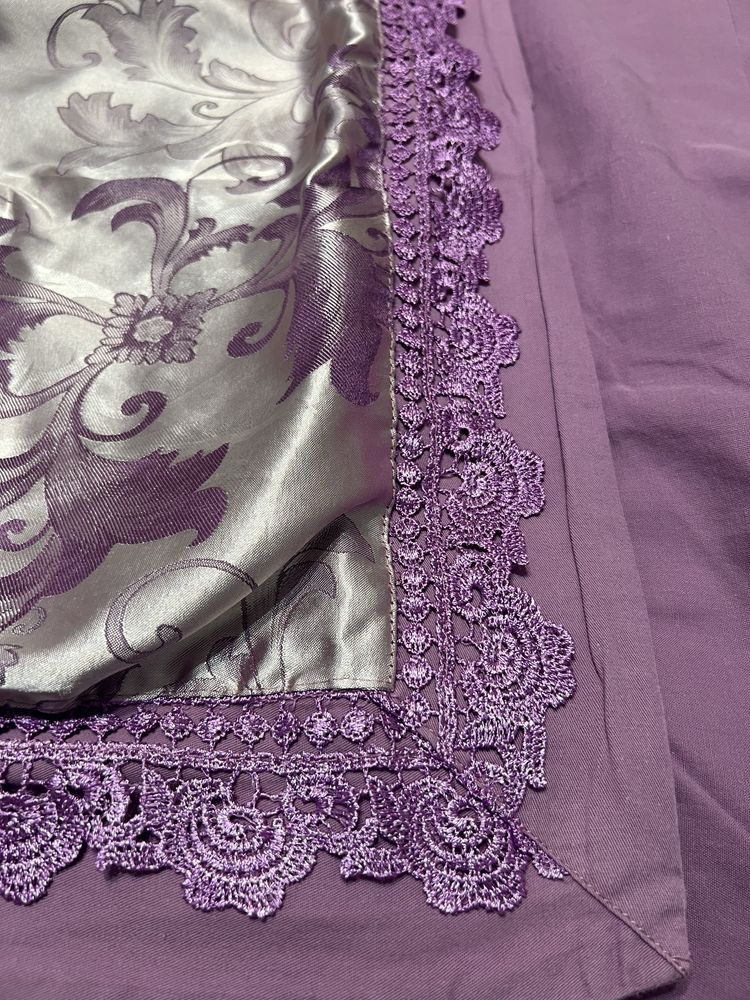 Lenjerie de pat Jacquard de lux mov