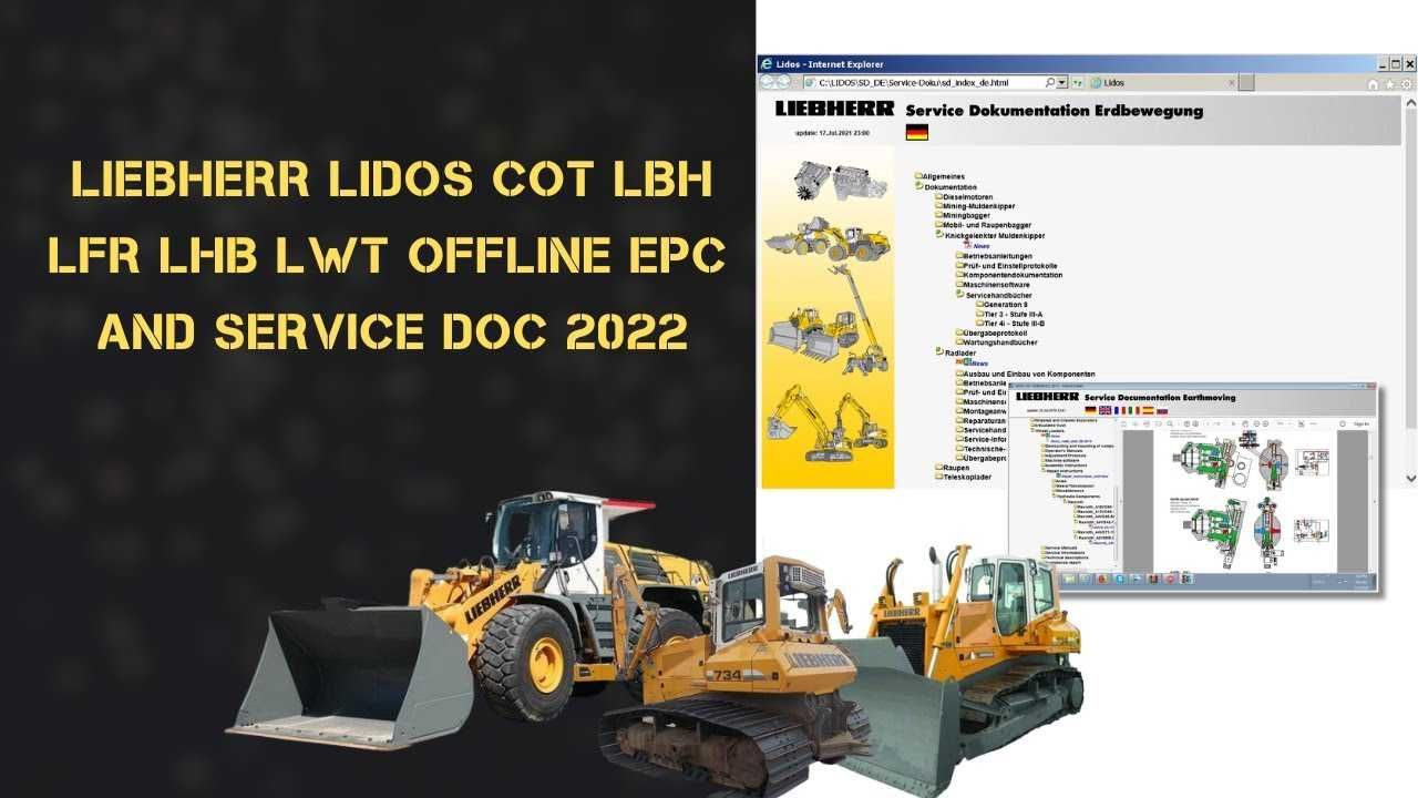 Liebherr Lidos parts catalog & service update 2023, baza de date FULL