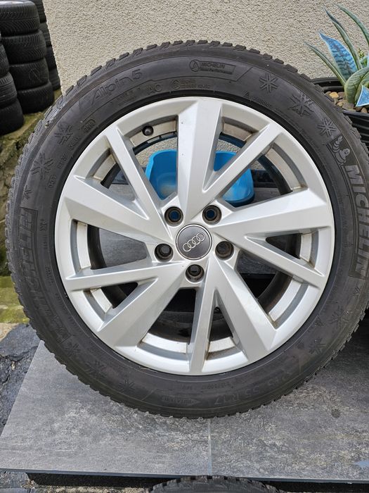 Jante originale Audi + Cauciucuri iarna 215 55 17