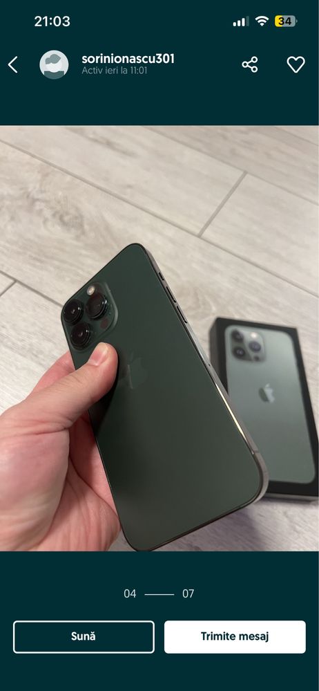 Vând Iphone 13 Pro 256 GB