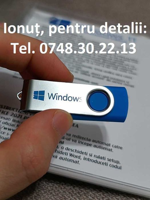 Stick Windows XP, 7, 8.1, 10, 11 Pro original cu licență, preț real!