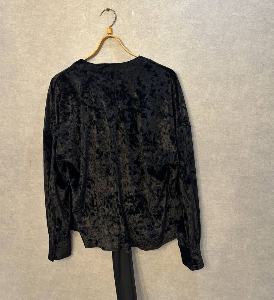 Черная блуза zara