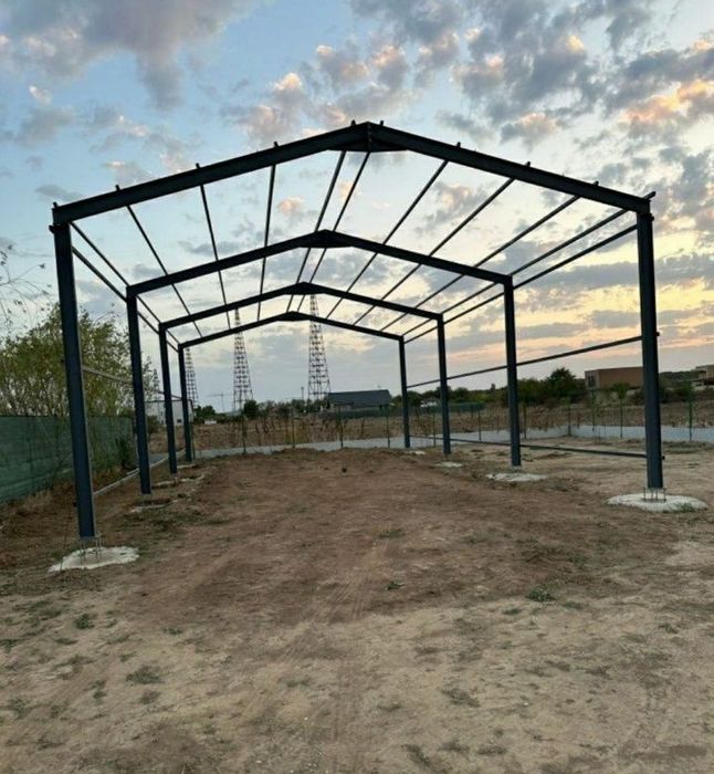Vand hala de 10x20x4m la cerere cu livrare, turnat cuzineti si montaj!