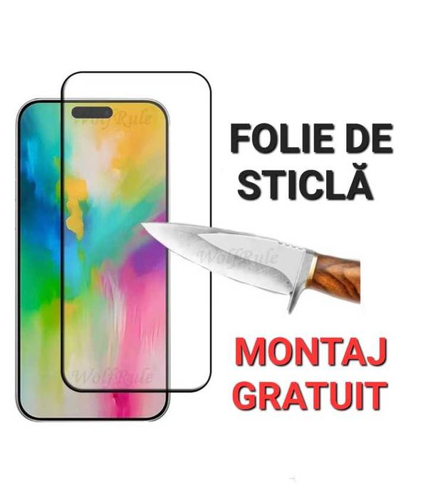 Folie de Sticla Full iPhone 16 / 16 Plus / 17 / 17 Air