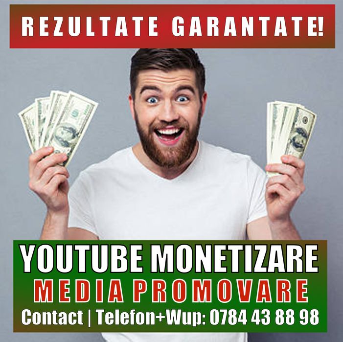 Promovare YouTube si Monetizare, Rezultate Garantate!