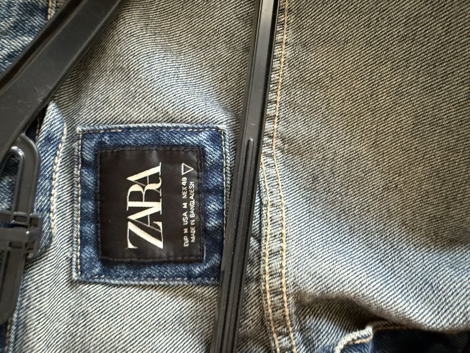 Geaca blugi Zara marimea M L print originala