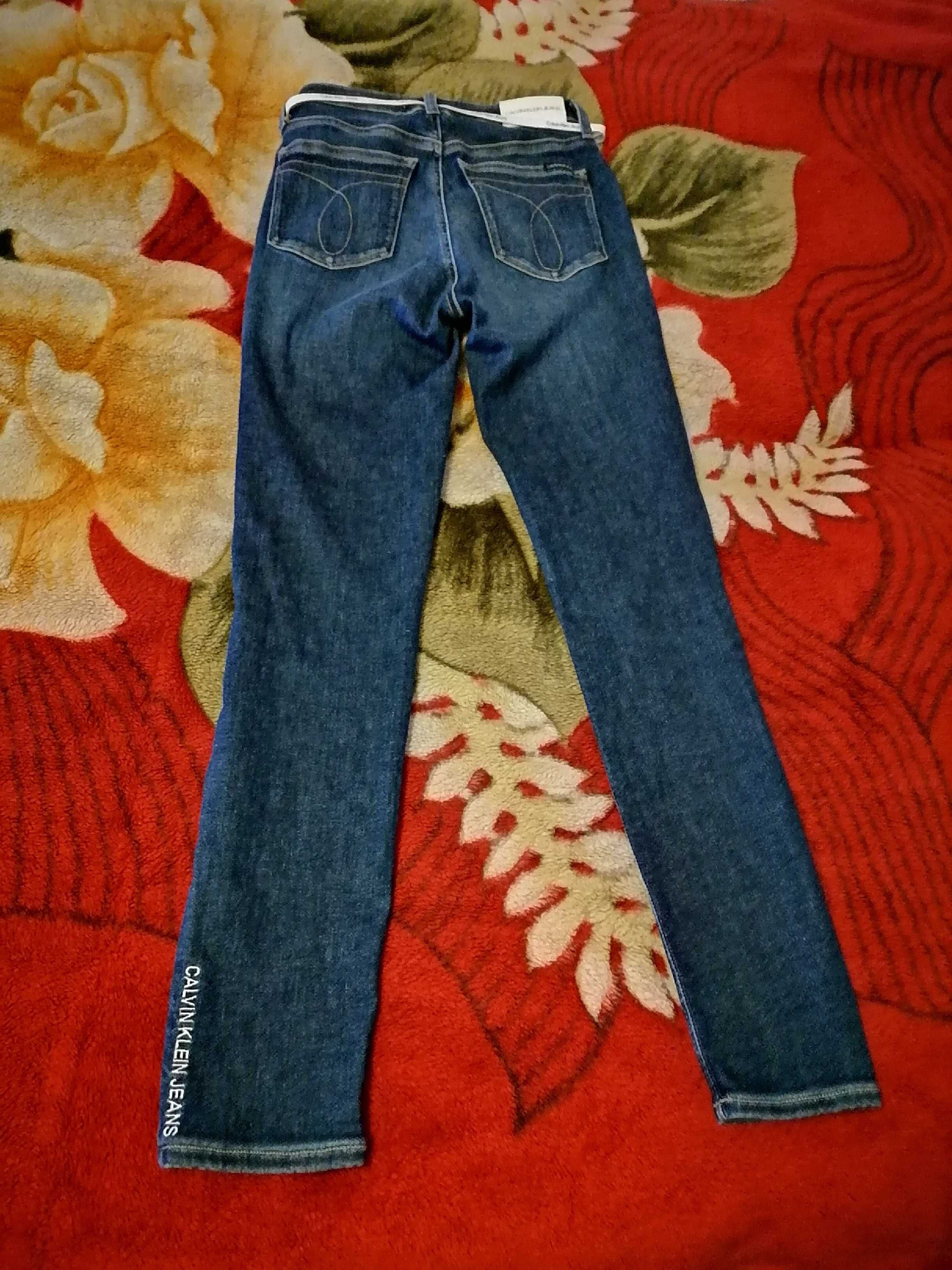 Calvin Klein High Rise Skinny Ankle Jeans mas. 26 Amsterdam Blue Color