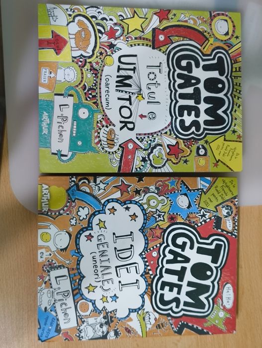 Tom Gates Volumul 1, 2 și 3 idei geniale, totul e uimitor