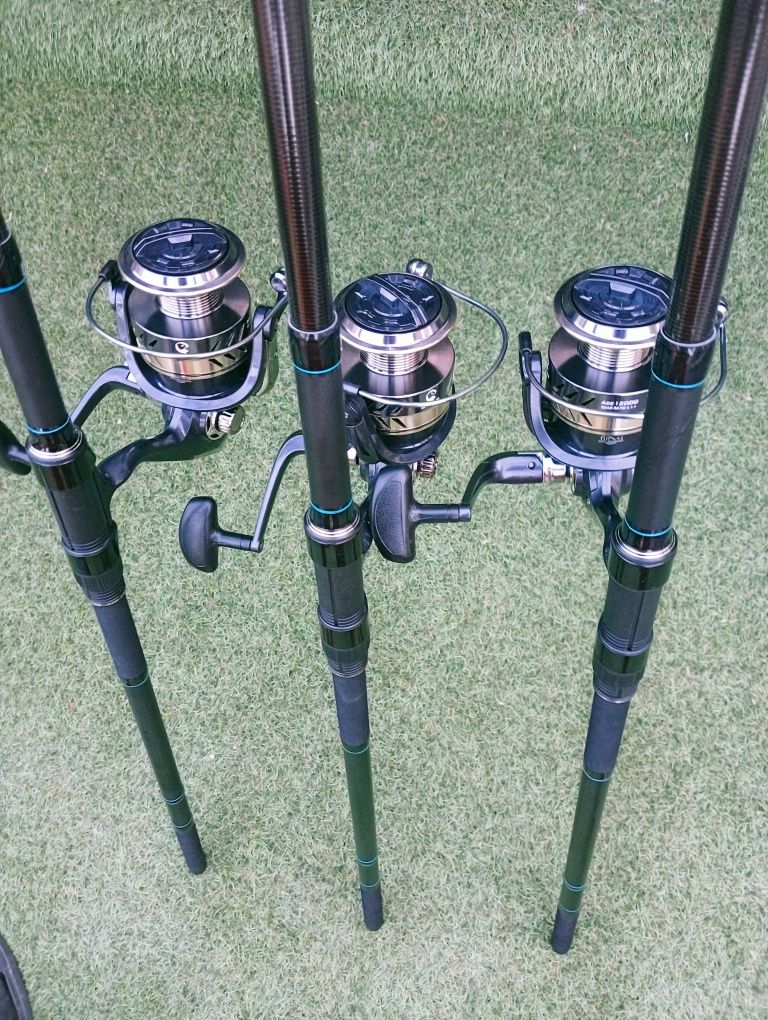 Set 3 Lansete Crap LEGEND TELE CARP 3.6m 3.75 LBS Model Nou