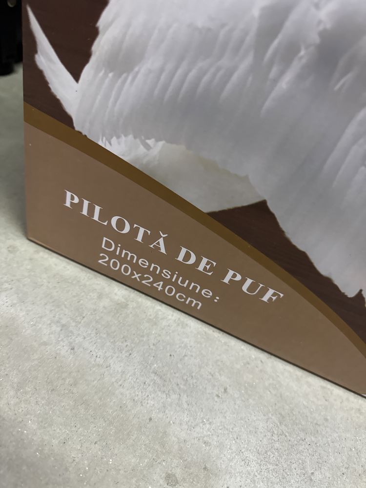 Pilota din puf de gâscă natural