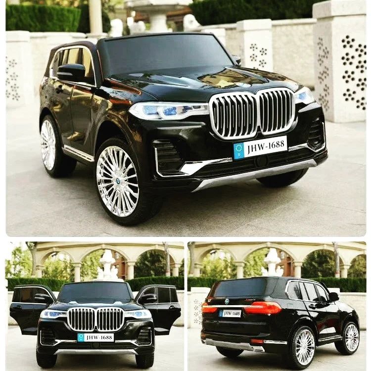 BMW X7 двухместная и большая машина электромобиль для детей 4x4 12V7Ah