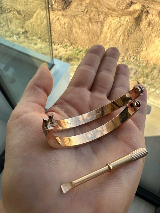 Bratara Cartier full cristale 16 dama rose