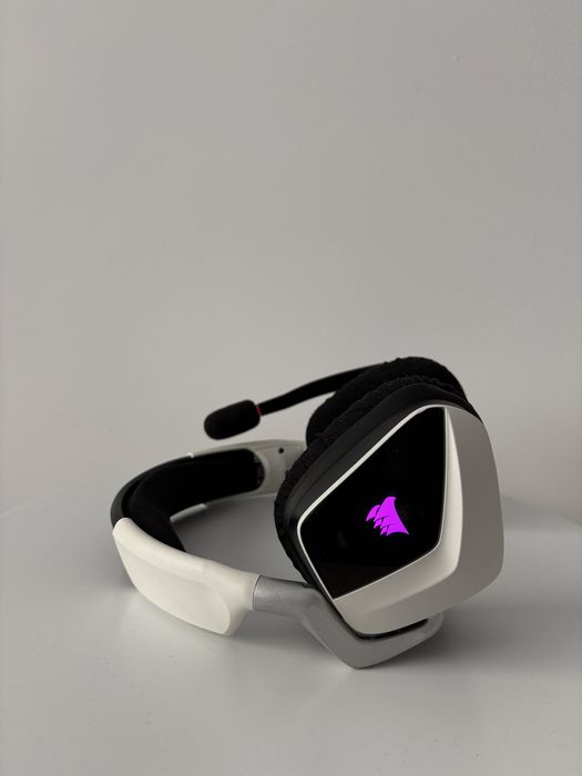 Casti gaming wireless Corsair Void ELITE, surround 7.1, Alb