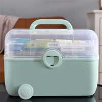 Удобен сгъваем куфар за съхранение на лекарства и други вещи