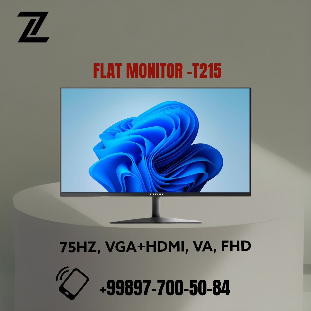 Monitor Ziffler 75hz FHD VA skidka