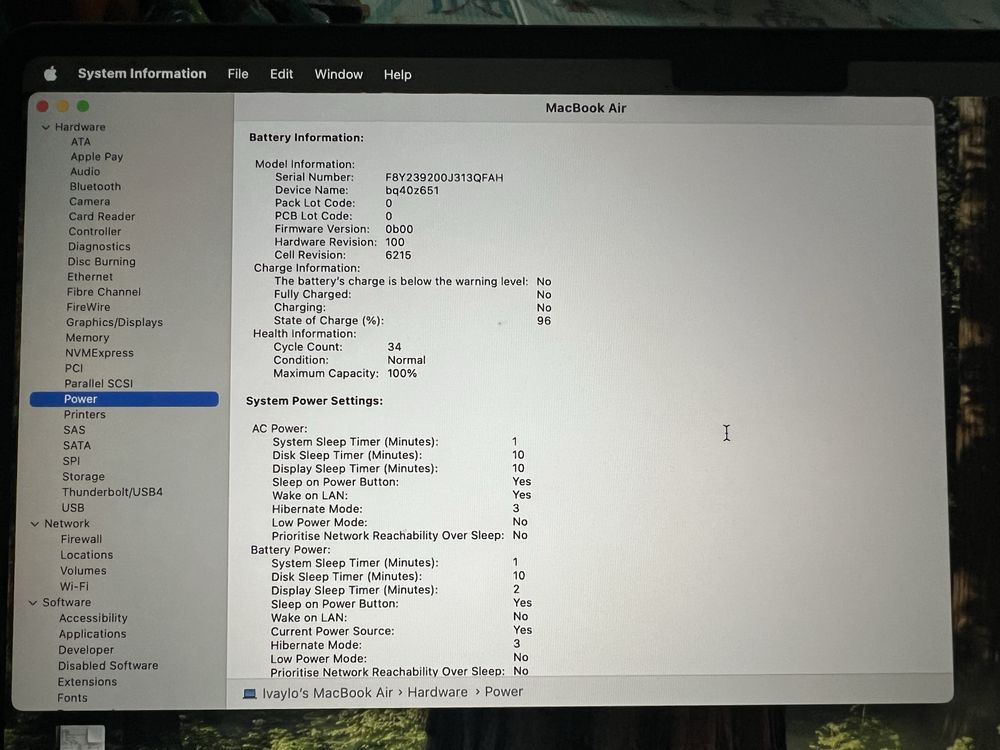 Macbook Air M2 13.6 2022