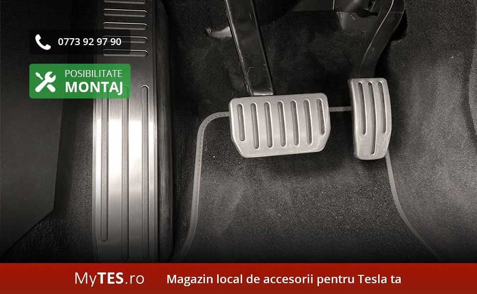 Ornament / protectie inox podea footrest - Tesla Model S / X