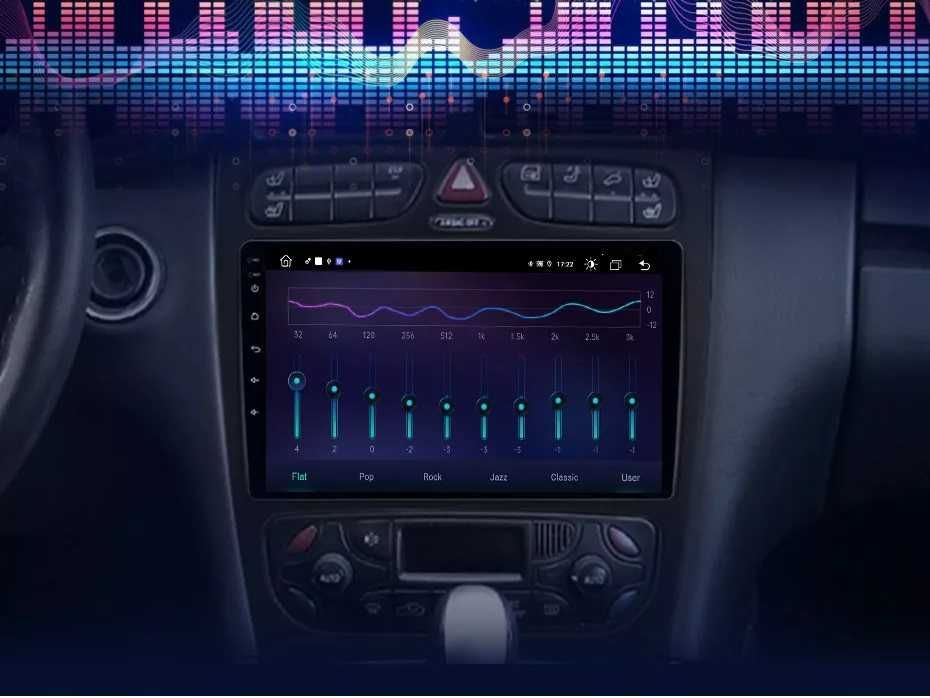 Navigatie Dedicata Mercedes C W203/CLK W209, 9Inch, Bluetooth, Carplay