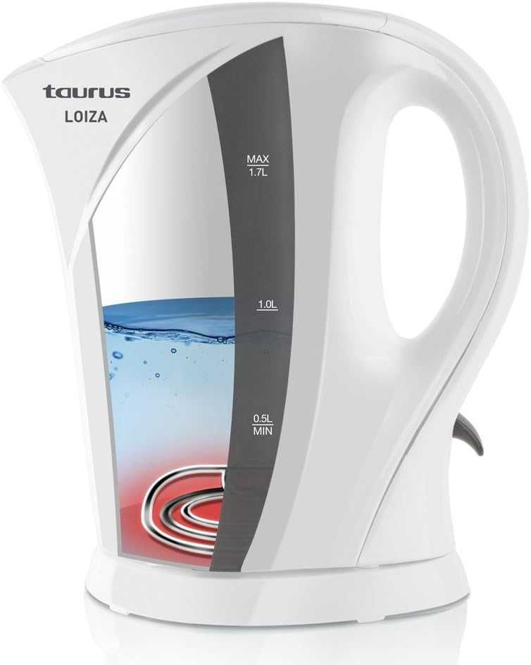 Чисто Нова Електрическа Кана за Вода Чайник Taurus Loiza 2200 W, 1,7 L