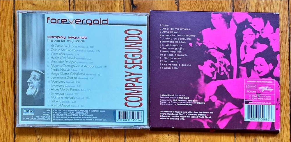 Set 5 CD muzica cubaneza: 2x I. Ferrer, Compay Segundo, O. Portuondo..