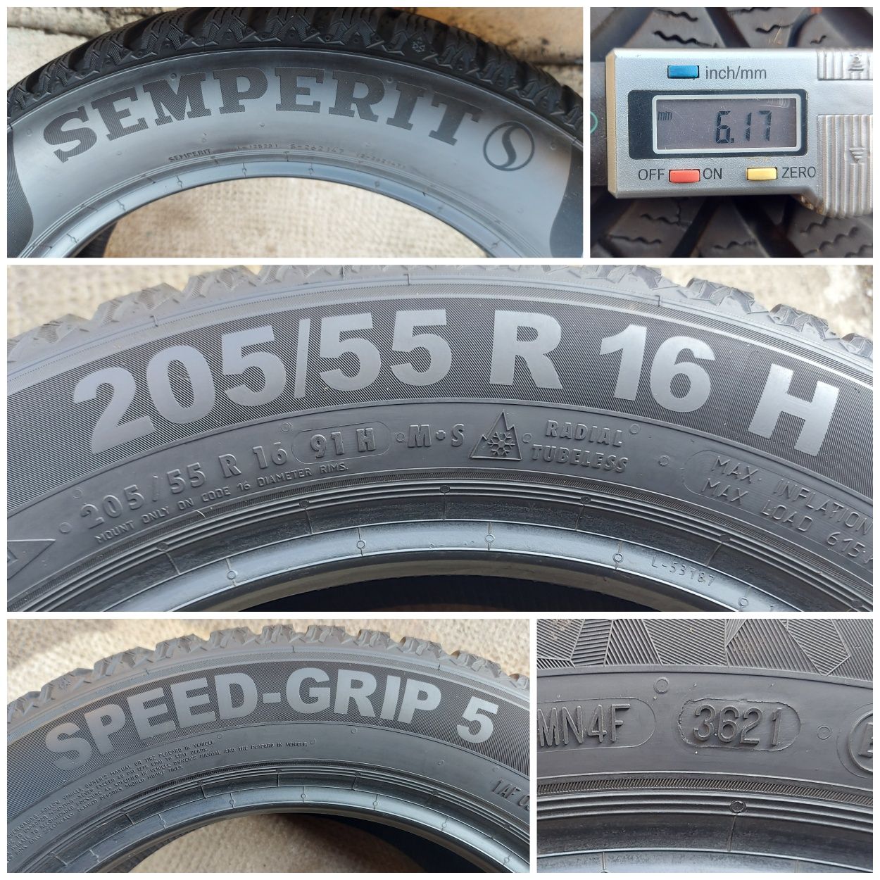 O bucată 205/55 R16 M+S iarnă - una Semperit