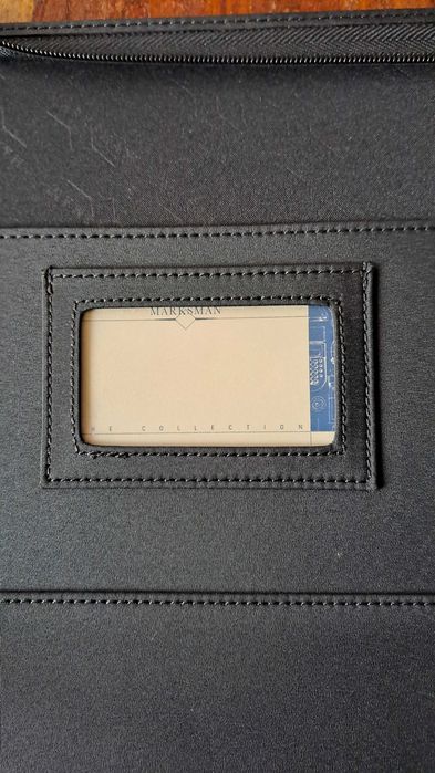 папка луксозна за документи черен с жълто Марксман Marksman Размер А