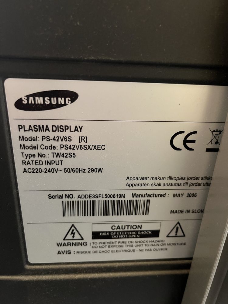 Плазмен телевизор Samsung 42”