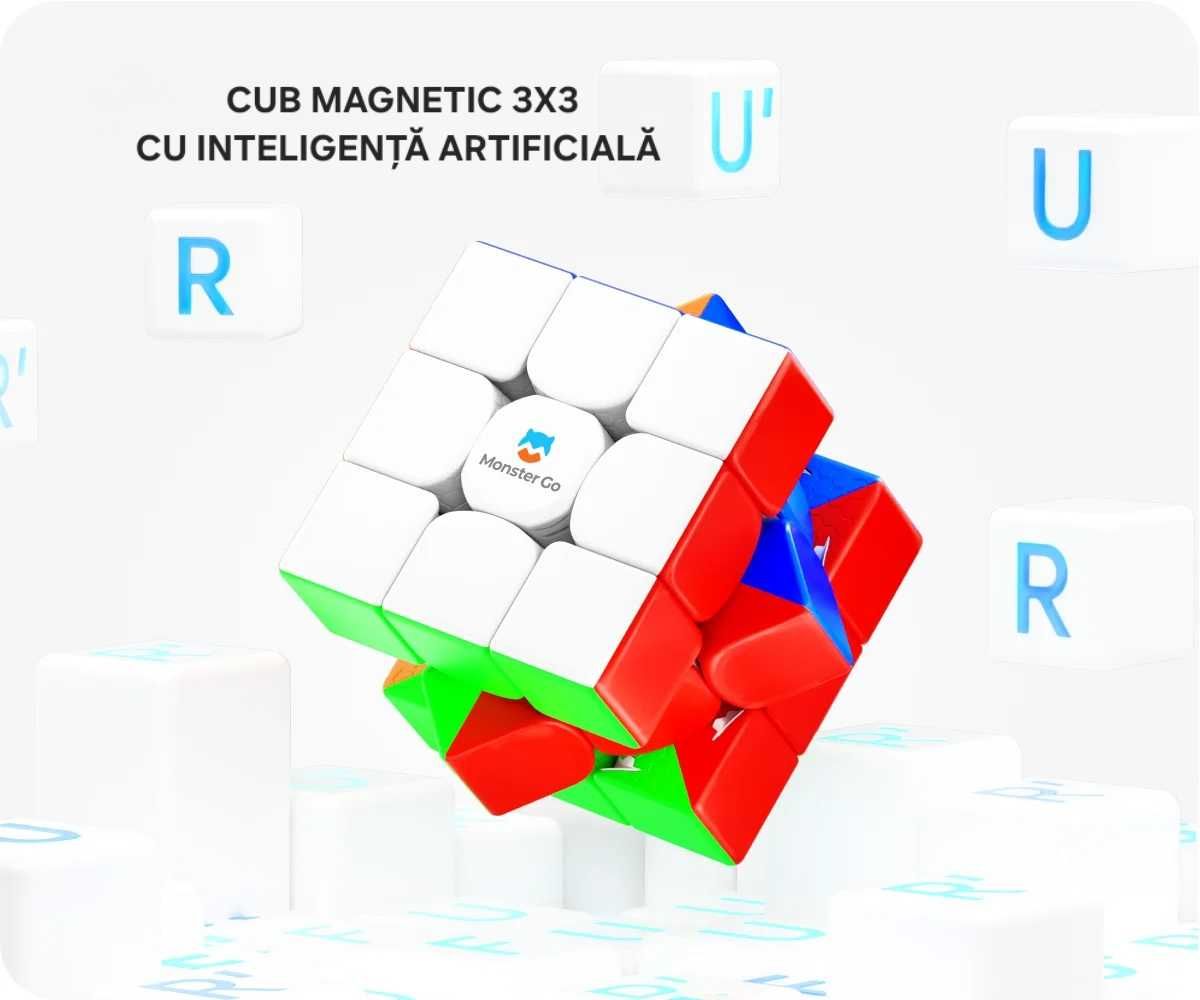 Cub Rubik Magnetic premium Gan MonsterGo Original SpeedCube/Stickerles