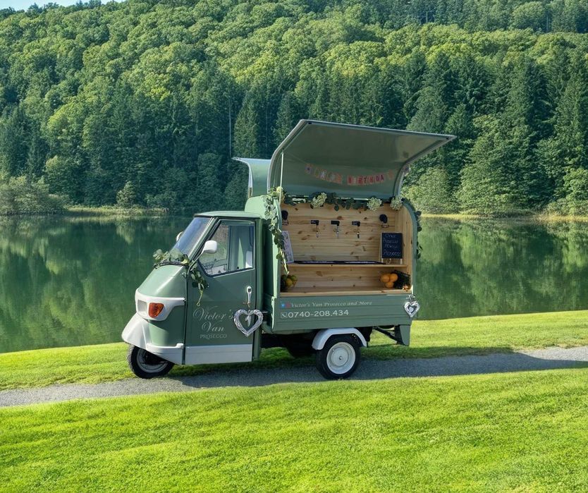 Piaggio Ape, ProseVan, Cocktail Van, Bar mobil, Dozator Bere, nunta