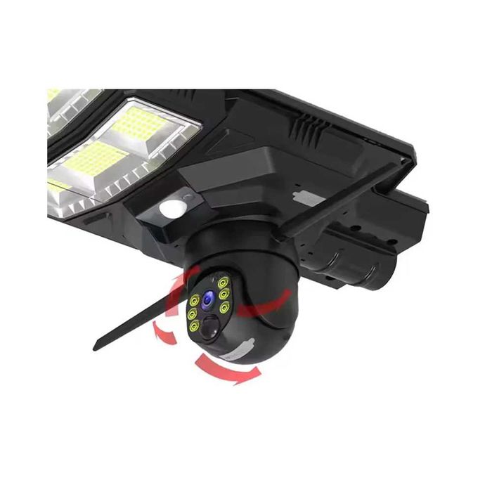 Lampa stradala solara 300w cu camera supraveghere 4G rotativa