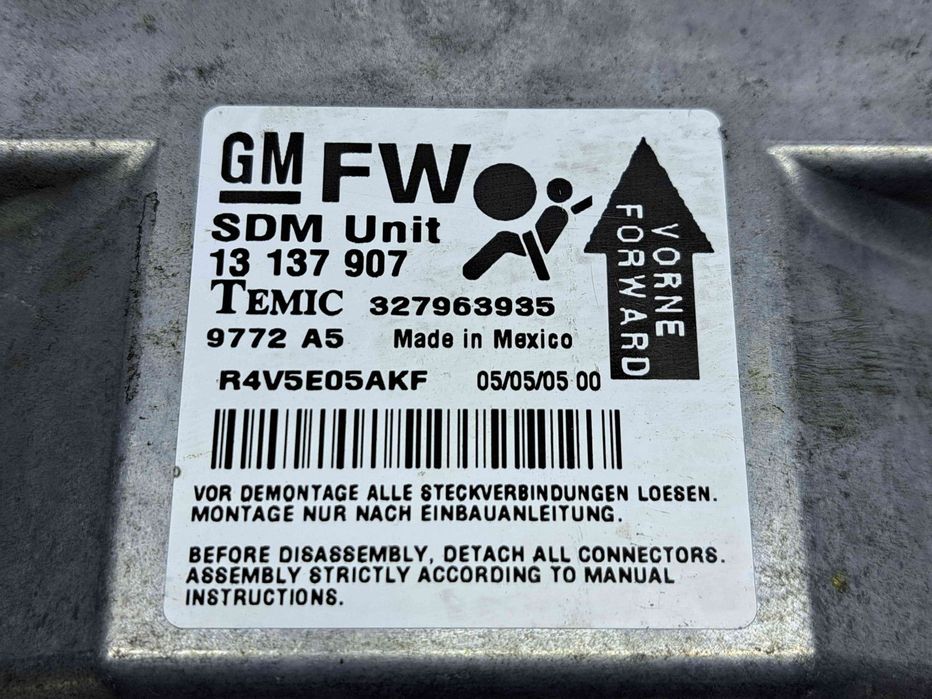 Calculator airbag Opel Zafira B (A05) [Fabr 2006-2011] 13137907  88KW