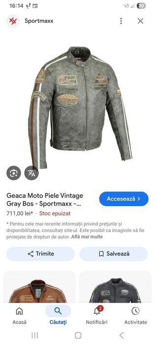 Vând/schimb geaca de motor