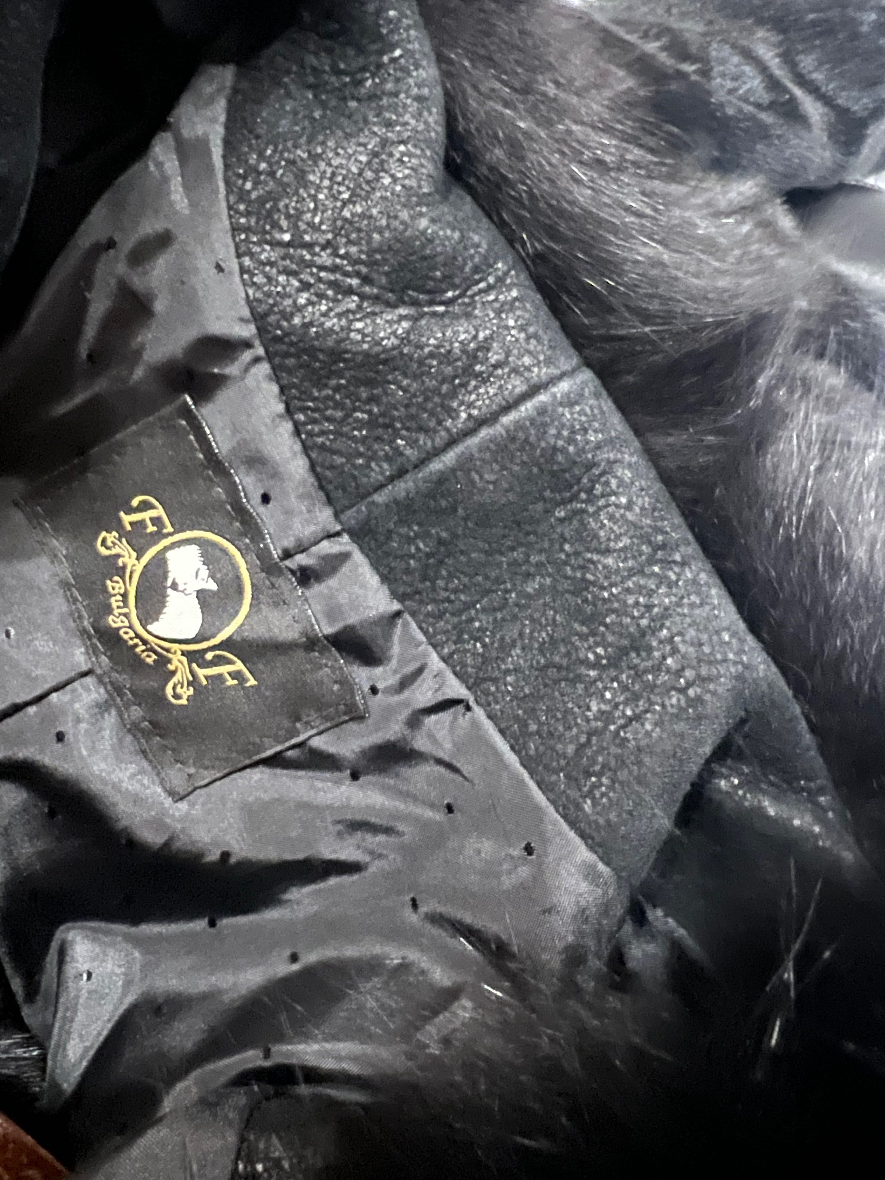Палто от норка с яка от лисица