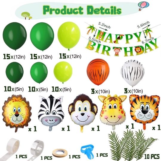 Set baloane tema safari