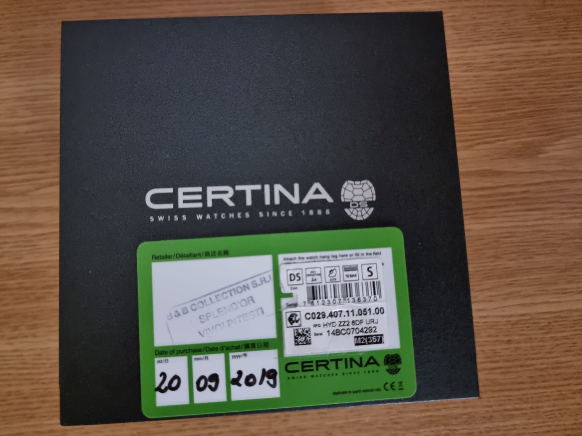 Ceas automatic Certina DS1 POWER MATIC 80