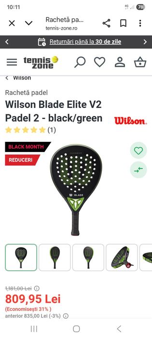 Racheta padel Wilson Blade Elite V2