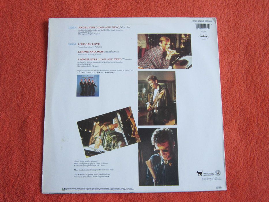cadou rar 1987 Wet Wet Wet ‎ Angel Eyes Home And Away