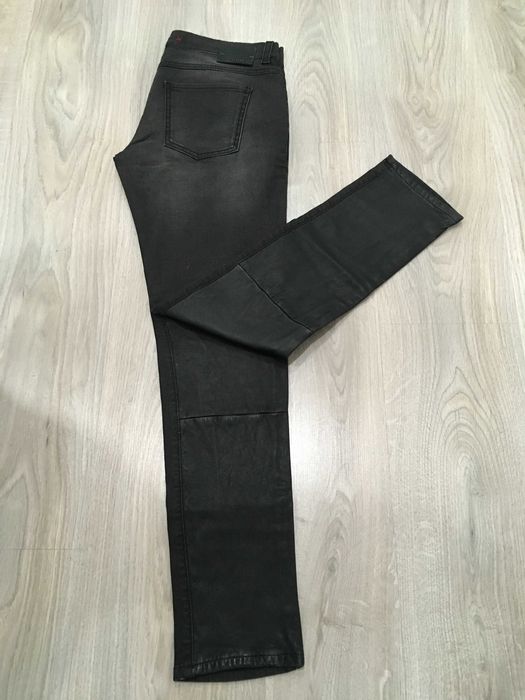 PINKO дамски дънки с естествена кожа US28