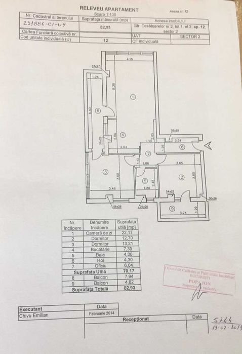 Apartament 3 camere transformat in 4 camere, mobilat, Andronache, S2