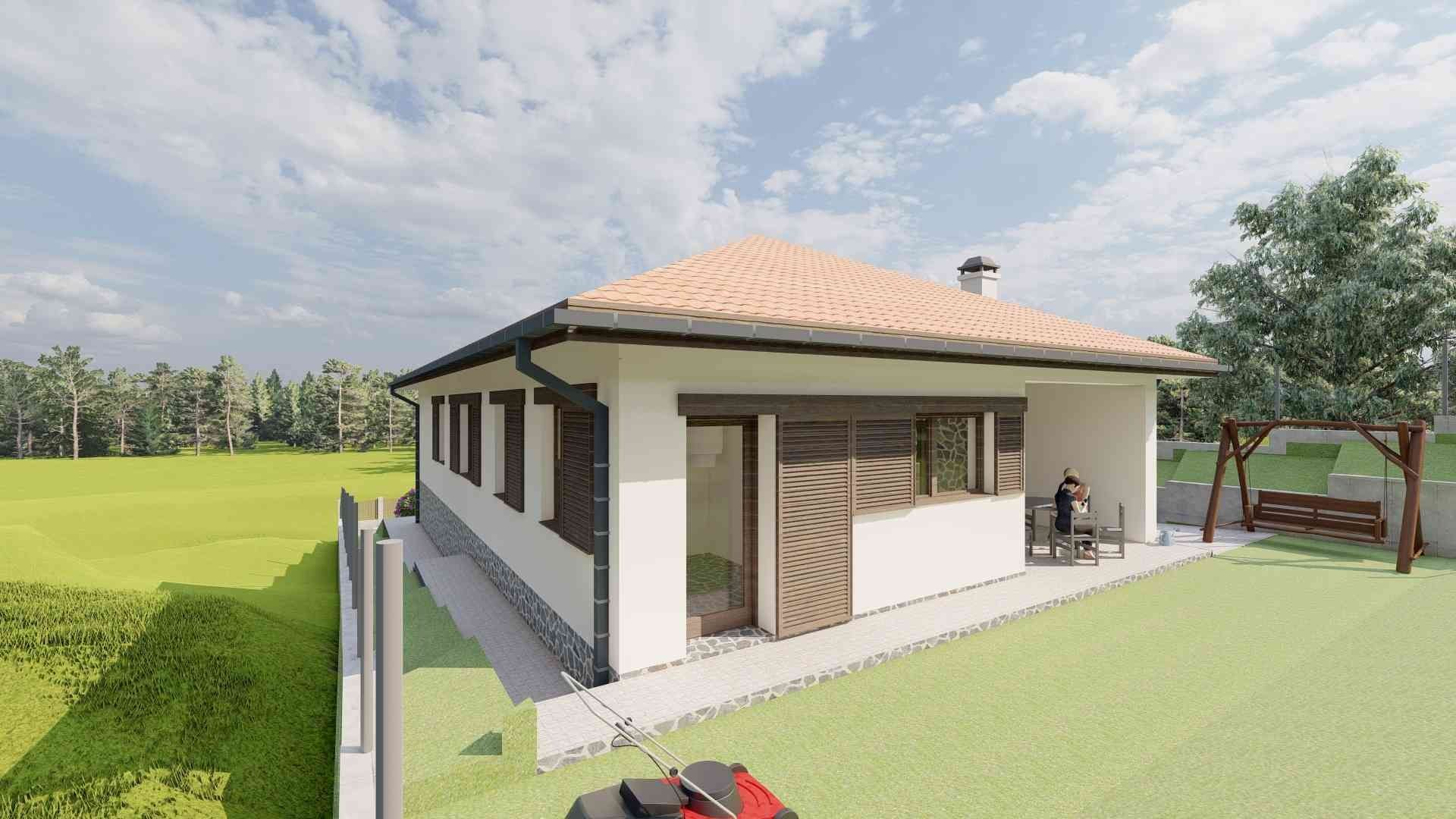 Vând teren intravilan cu Proiect și autorizație de constructie