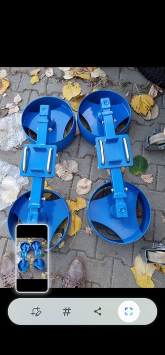 Roata dubla de metal pentru plug reversibil hidraulic dimensiuni:

Dia