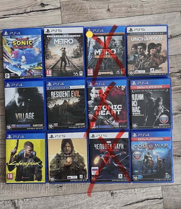 Диски на Плейстешн Playstation. Игры PS5/PS4