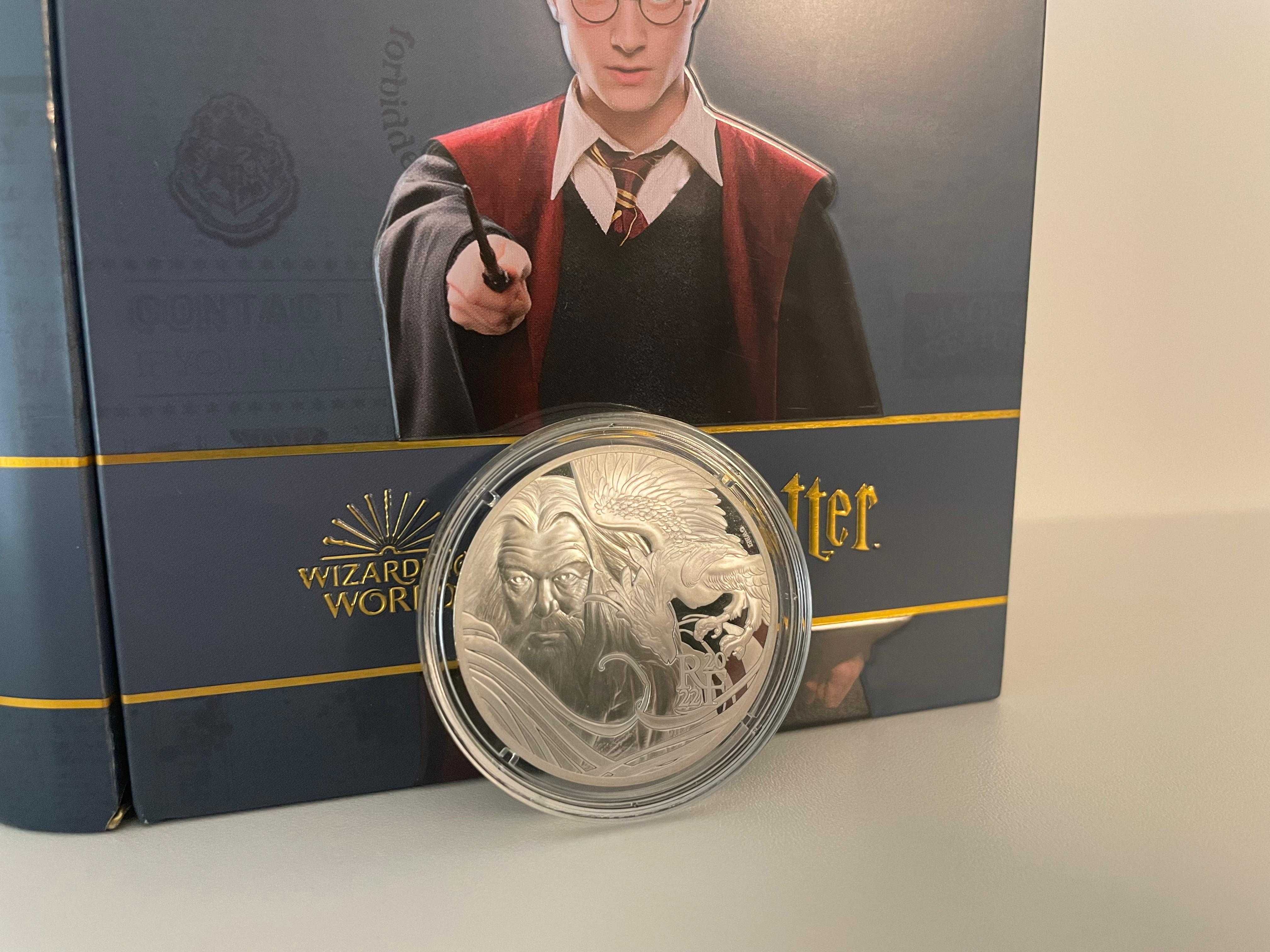 Moneda de colectie din Argint, Ed. Lim . Aniversar Harry Potter