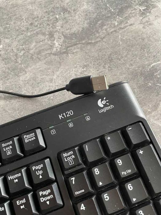 Tastatura Logitech K120 Business, USB, layout US Intl, Negru