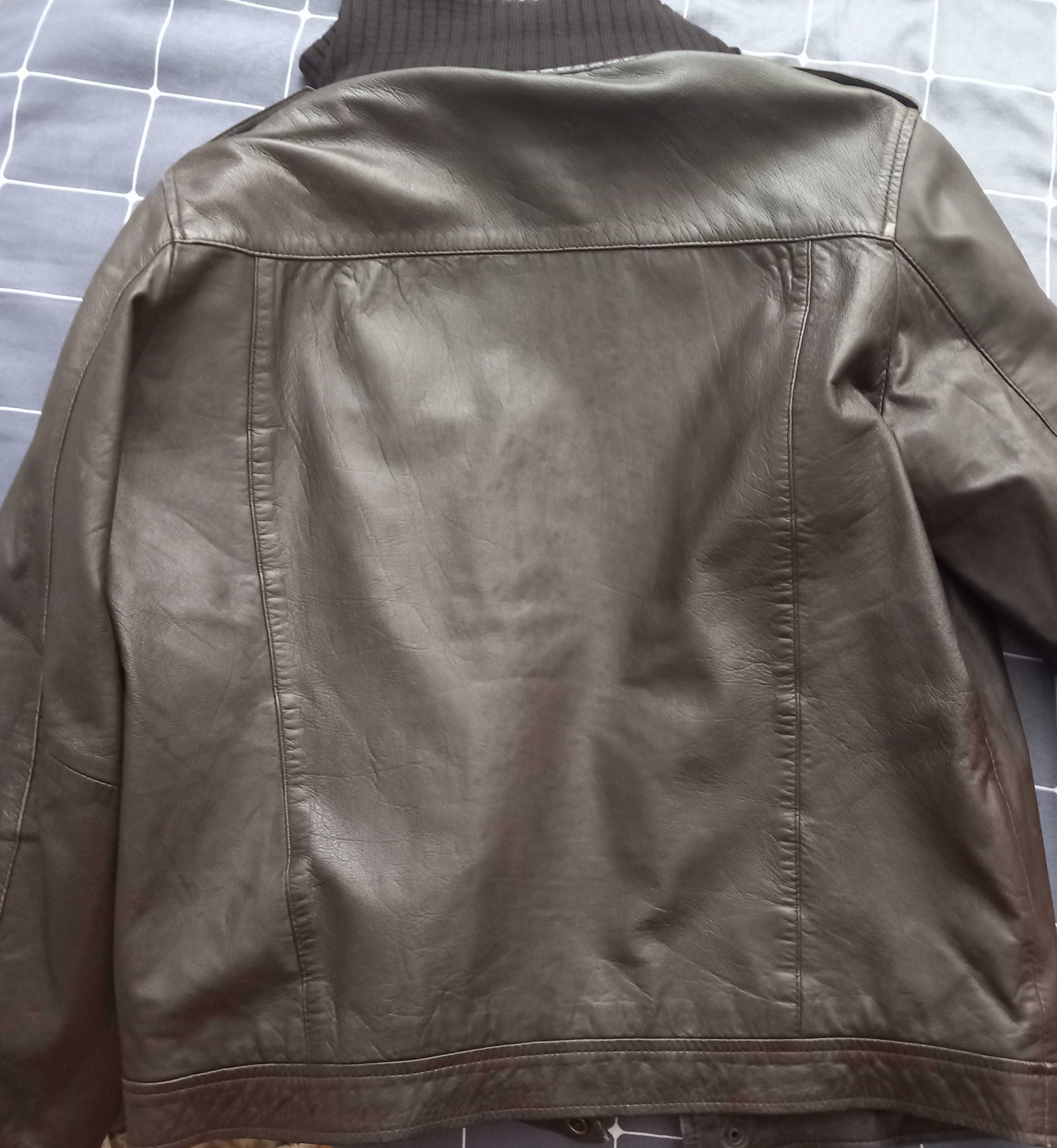Кожено Яке Solid Jeans