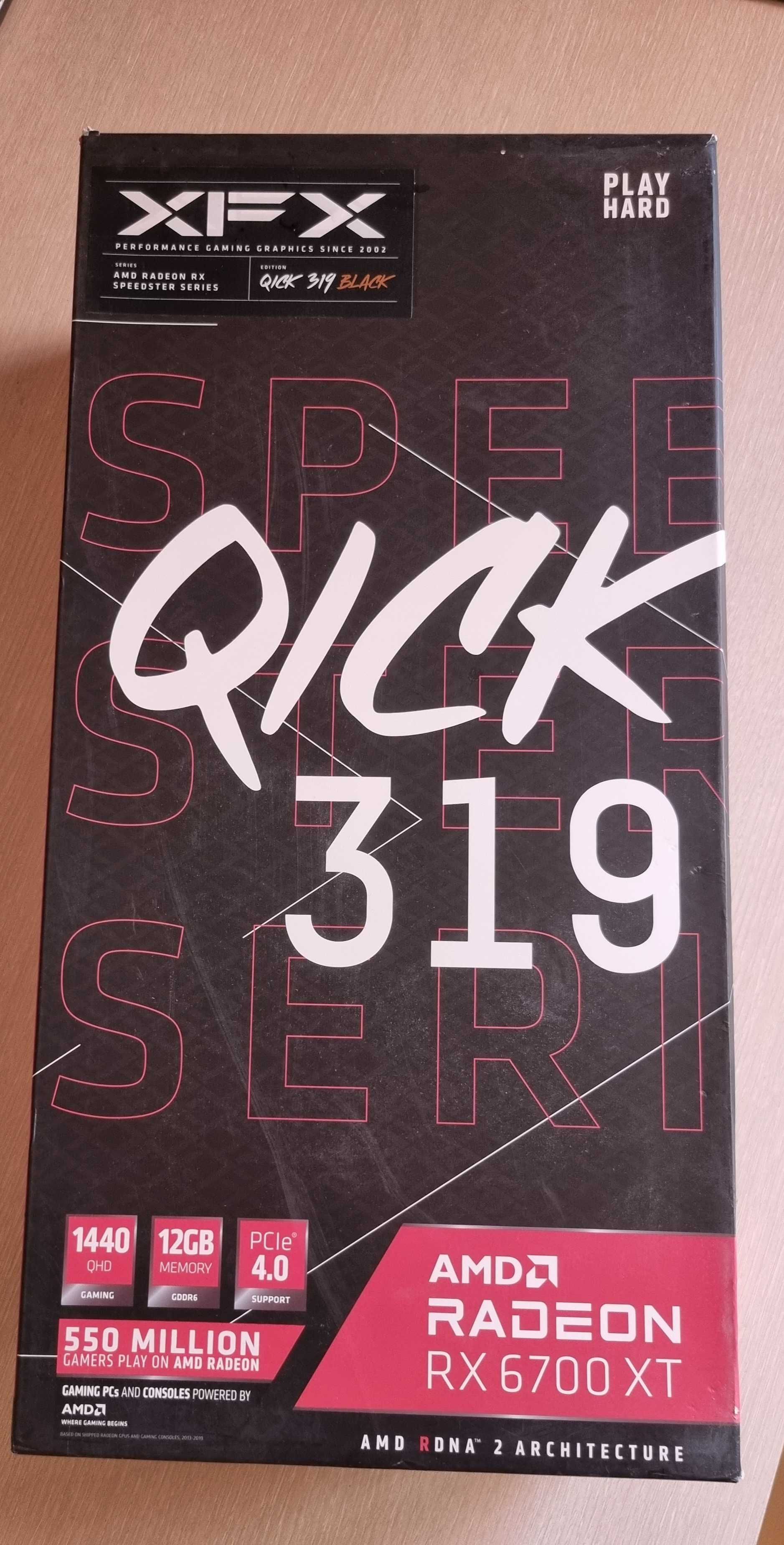 XFX Speedster QICK 319 AMD Radeon RX 6700 XT BLACK